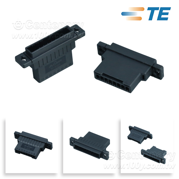 TE Wire to Wire Panel Mount Type Tab Housing - 160663 Product Image