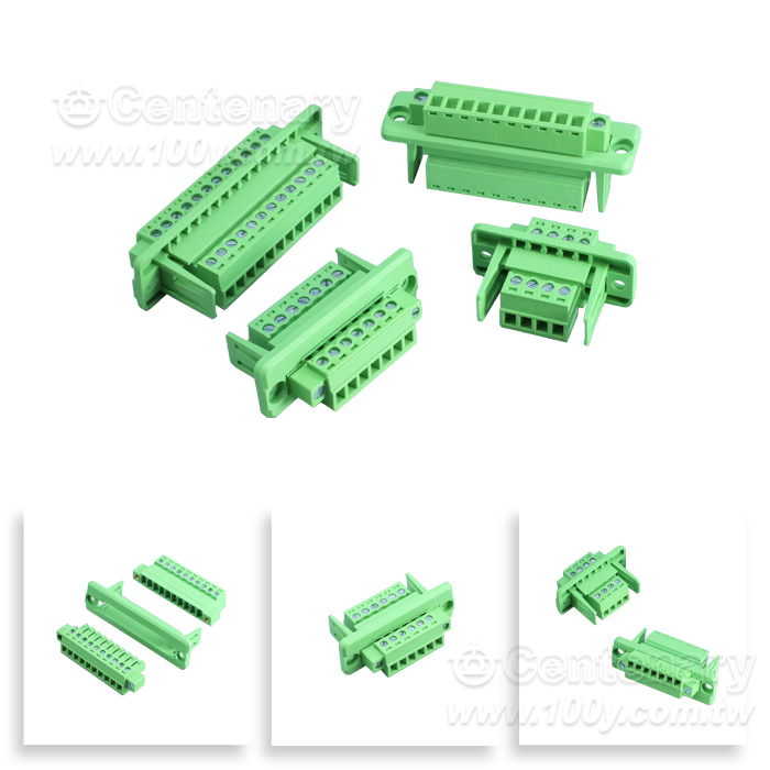 12P 公/母對接頭帶法蘭 P:3.81MM - 166158 產品圖片