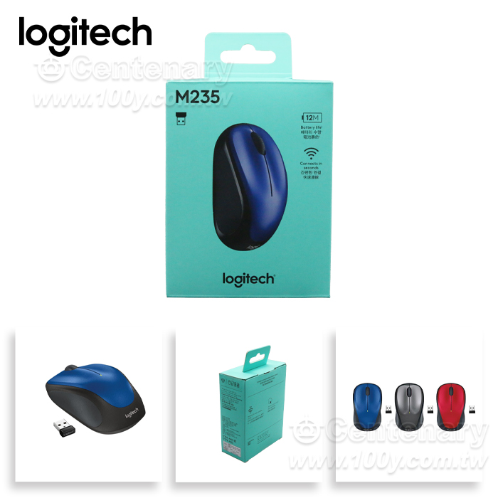 無線光學滑鼠 藍色 - 98679 產品圖片