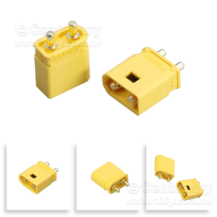 XT30 Waterproof Plug with Lock, Male, High Current 20A - 166350 Product Image