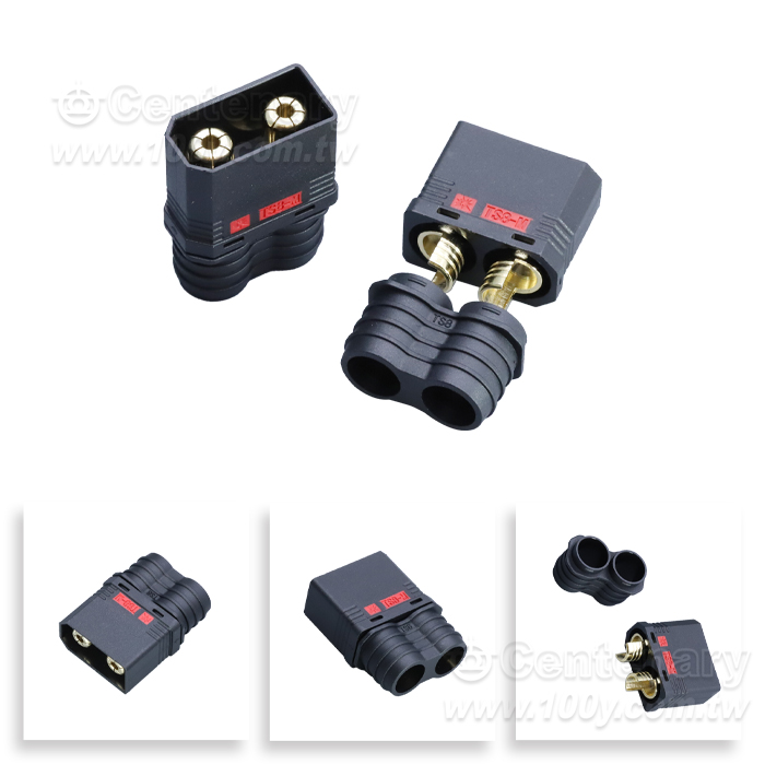 Anti-spark plug, high temperature resistant, 120A high current, RC model car power welding plug, male plug - 166352 Product Image