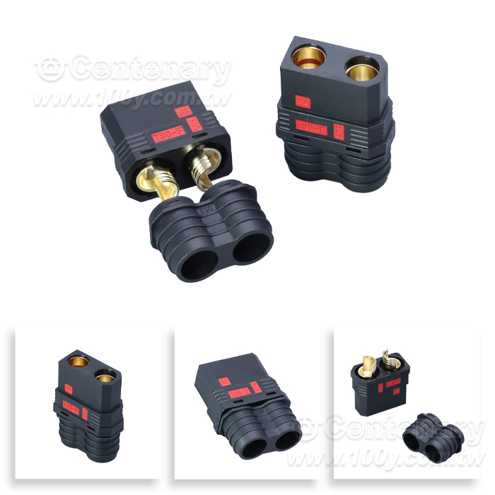 Anti-spark plug, high temperature resistant, 120A high current, RC model car power welding plug, Female plug - 166353 Product Image