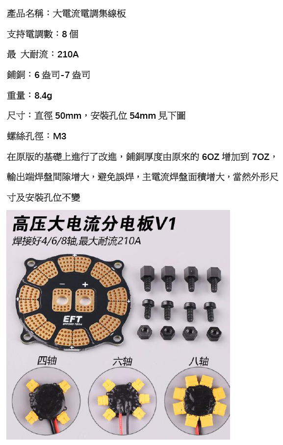 EFT-200A-單分電板-品名規格-1