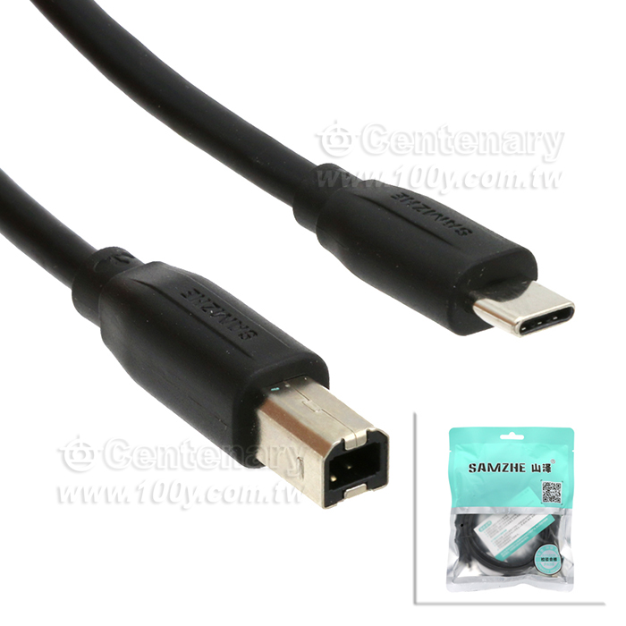Type-C+USB-B-列印線-2M-規格說明-1