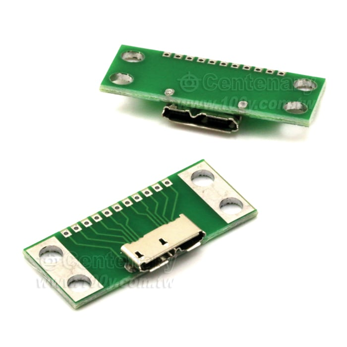 MicroUSB3.0-B(F)+PCB-規格說明-1