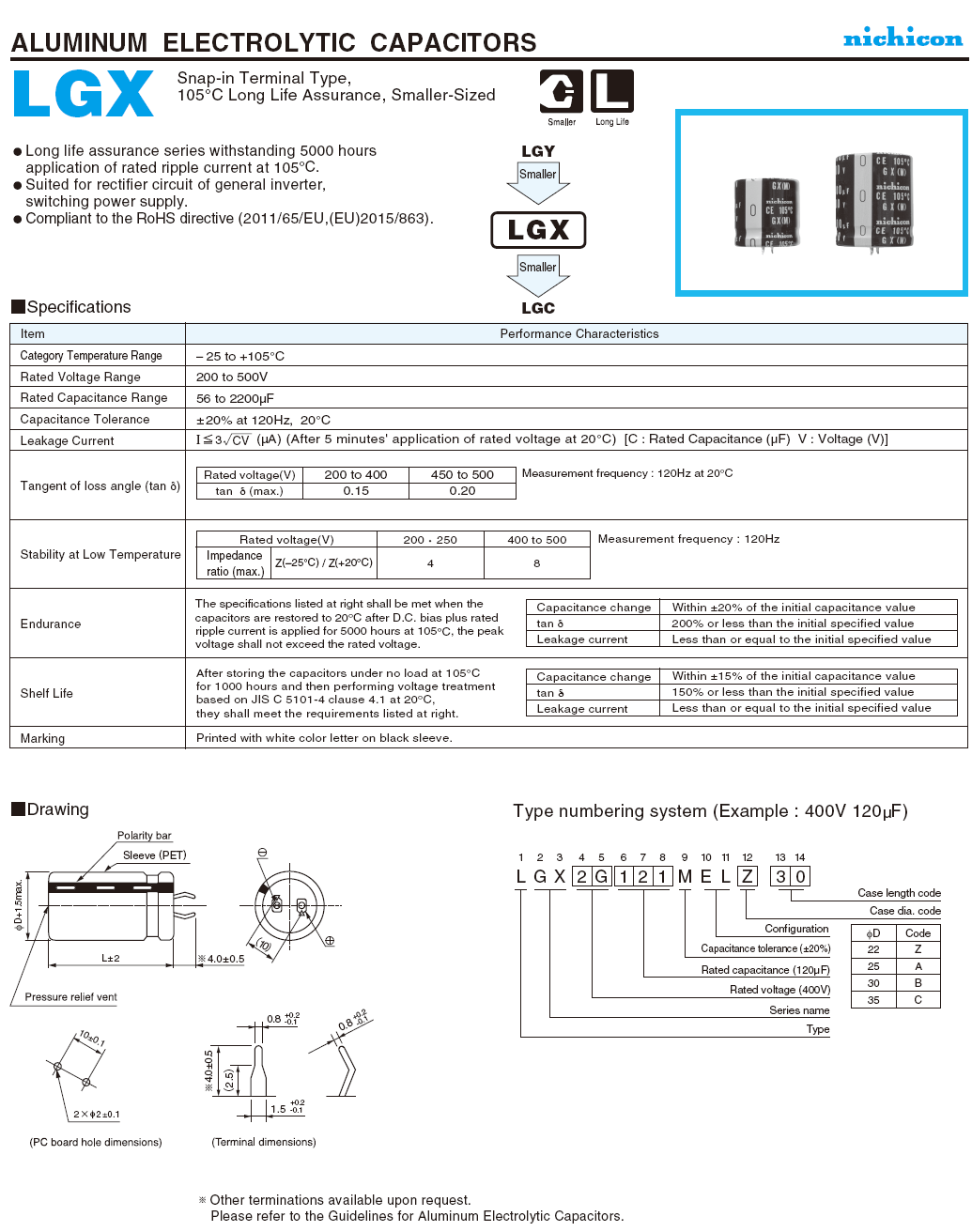 GX-270uF/450V-規格說明-1